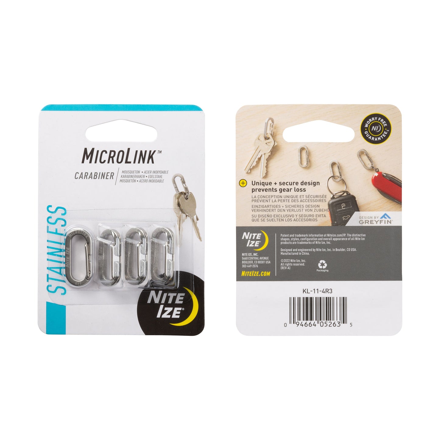 MICROLINK® CARABINER - 4 PACK